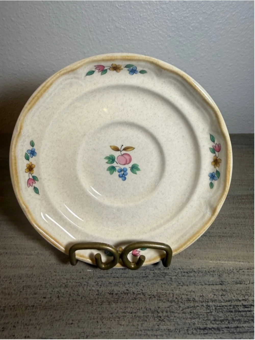 INTERNATIONAL TABLEWORKS HEARTLAND SAUCER PLATE 6” PATTERN# 7774 Cottagecore